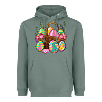 Sage Easter eggs with basket Easter Day Heavyweight Hoodie - Neo Western