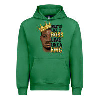 Emerald hustle like a boss live like a king malia Urban Hoodie - MaliasSmallBusiness