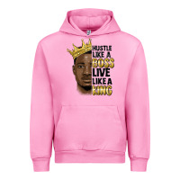 Fuchsia Pink hustle like a boss live like a king malia Urban Hoodie - MaliasSmallBusiness