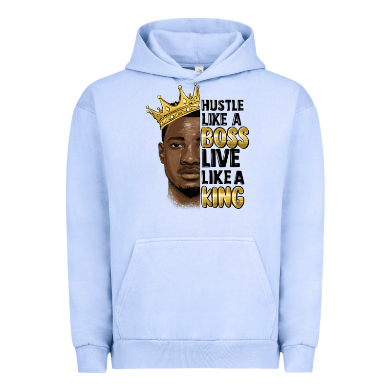 Hustle Like A Boss Live Like A King Malia Urban Hoodie by MaliasSmallBusiness | Teevron