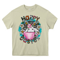 Mossy Happy Easter Heavy Core Tee - CowhideDigitalArt