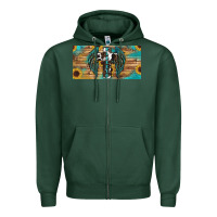Sports Green western blessed cros sunflowers licence plate Zipper Hoodie - RanaPortraitStore