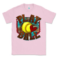 Bubblegum Pink play ball softball Classic Tee - texasbilliewilder
