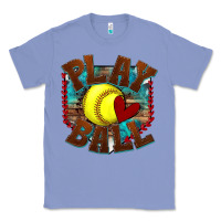 Colony Blue play ball softball Classic Tee - texasbilliewilder