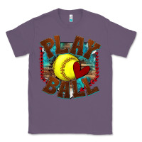Lavender play ball softball Classic Tee - texasbilliewilder