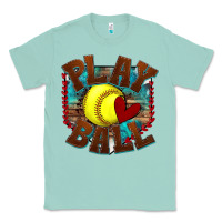 Seafoam play ball softball Classic Tee - texasbilliewilder