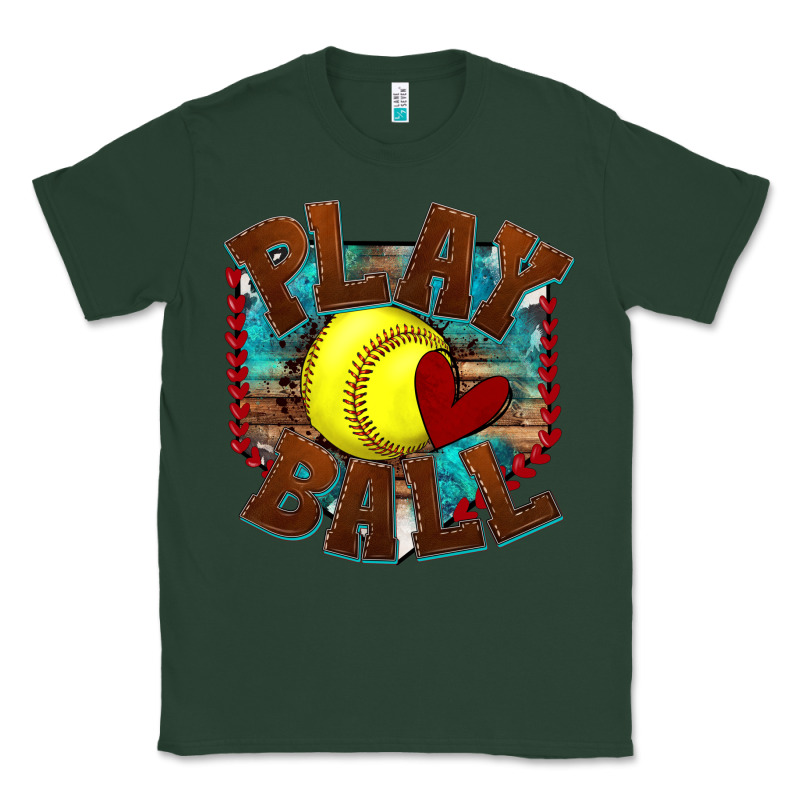 Play Ball Softball Classic Tee by texasbilliewilder | Teevron
