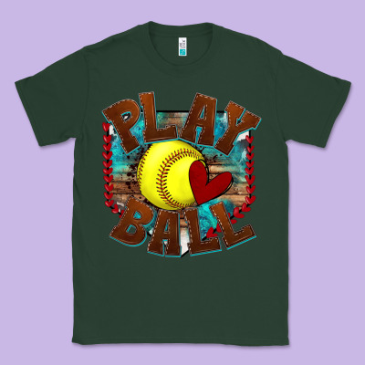 Play Ball Softball Classic Tee Designed By Texasbilliewilder