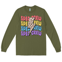 Army Green sped crew Long Sleeve Tee - MaliasSmallBusiness