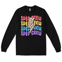 Black sped crew Long Sleeve Tee - MaliasSmallBusiness