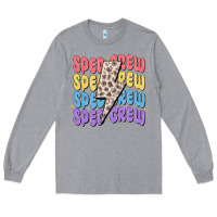 Heather Grey sped crew Long Sleeve Tee - MaliasSmallBusiness