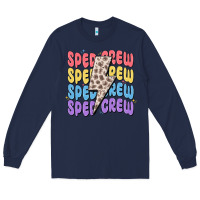 Navy sped crew Long Sleeve Tee - MaliasSmallBusiness