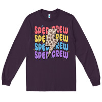 Plum sped crew Long Sleeve Tee - MaliasSmallBusiness