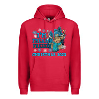 Cardinal i'm freakin freezin christmas 2023 Premium Hoodie - NancyCooperArtShop