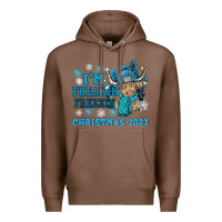Chestnut i'm freakin freezin christmas 2023 Premium Hoodie - NancyCooperArtShop