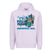 Lilac i'm freakin freezin christmas 2023 Premium Hoodie - NancyCooperArtShop