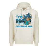 Oatmeal Heather i'm freakin freezin christmas 2023 Premium Hoodie - NancyCooperArtShop