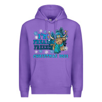 Purple i'm freakin freezin christmas 2023 Premium Hoodie - NancyCooperArtShop