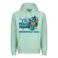 Seafoam i'm freakin freezin christmas 2023 Premium Hoodie - NancyCooperArtShop