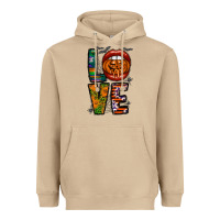 Mushroom Love Halloween Lips Heavyweight Hoodie - CowhideDigitalArt