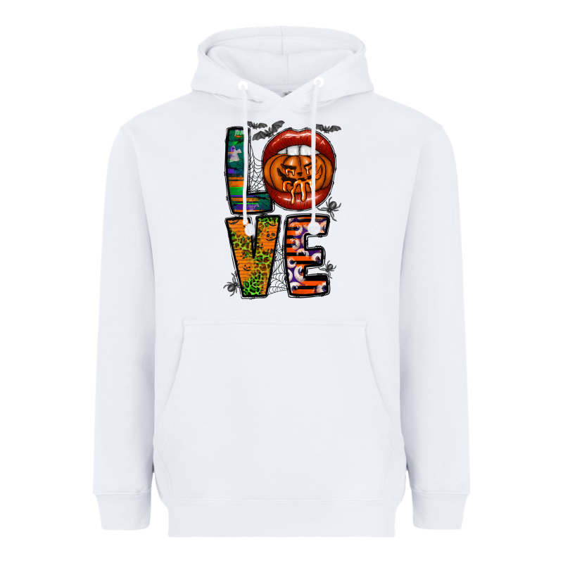 Love Halloween Lips Heavyweight Hoodie by CowhideDigitalArt | Teevron