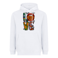 White Love Halloween Lips Heavyweight Hoodie - CowhideDigitalArt