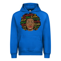 Cobalt afro diva Urban Hoodie - MaliasSmallBusiness