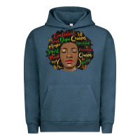 Pigment Midnight Navy afro diva Urban Hoodie - MaliasSmallBusiness