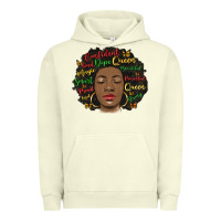 Pigment Pistachio afro diva Urban Hoodie - MaliasSmallBusiness
