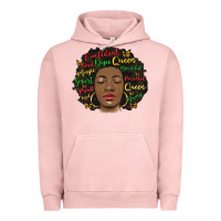 Pigment Salmon afro diva Urban Hoodie - MaliasSmallBusiness