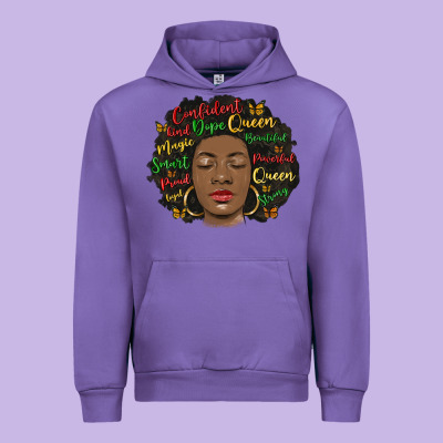 Afro Diva Urban Hoodie Designed By Maliassmallbusiness