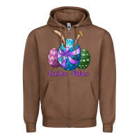 Chestnut easter bunny ear eggs easter vibes Zipper Hoodie - RanaPortraitStore