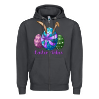 Smoke easter bunny ear eggs easter vibes Zipper Hoodie - RanaPortraitStore