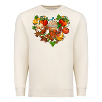 Sandshell fall pumpkin heart Premium Sweatshirt - AdoDesignShop