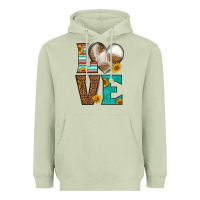 Matcha western volleyball love Heavyweight Hoodie - HRA Design Shop