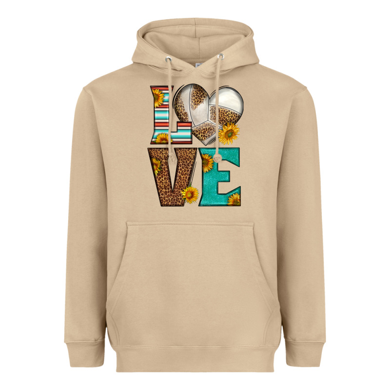 Western Volleyball Love Heavyweight Hoodie by HRA Design Shop | Teevron