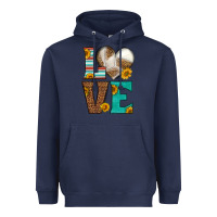Navy western volleyball love Heavyweight Hoodie - HRA Design Shop
