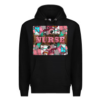 Black Nurse Premium Hoodie - LillyAllenDesigns
