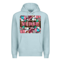 Blue Mist Nurse Premium Hoodie - LillyAllenDesigns