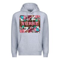 Heather Grey Nurse Premium Hoodie - LillyAllenDesigns