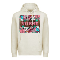 Oatmeal Heather Nurse Premium Hoodie - LillyAllenDesigns