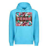Ocean Blue Nurse Premium Hoodie - LillyAllenDesigns