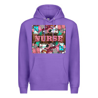 Purple Nurse Premium Hoodie - LillyAllenDesigns