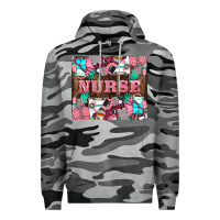 Slate Camo Nurse Premium Hoodie - LillyAllenDesigns