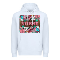 White Nurse Premium Hoodie - LillyAllenDesigns