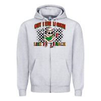 Heather Grey out here lookin like a snack Zipper Hoodie - Zillion Design Studio