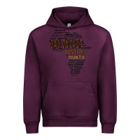 Mauve Wine black history month Urban Hoodie - MaliasSmallBusiness