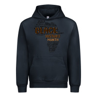 Navy black history month Urban Hoodie - MaliasSmallBusiness