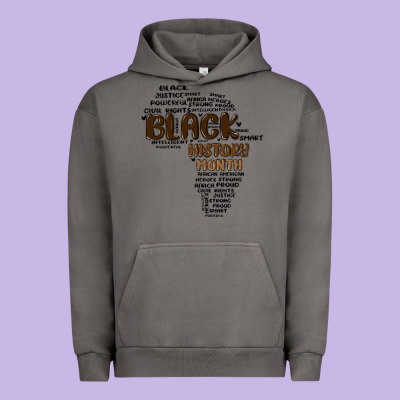 Black History Month Urban Hoodie Designed By Maliassmallbusiness