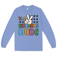 Colony Blue the birthday dude Long Sleeve Tee - MaliasSmallBusiness